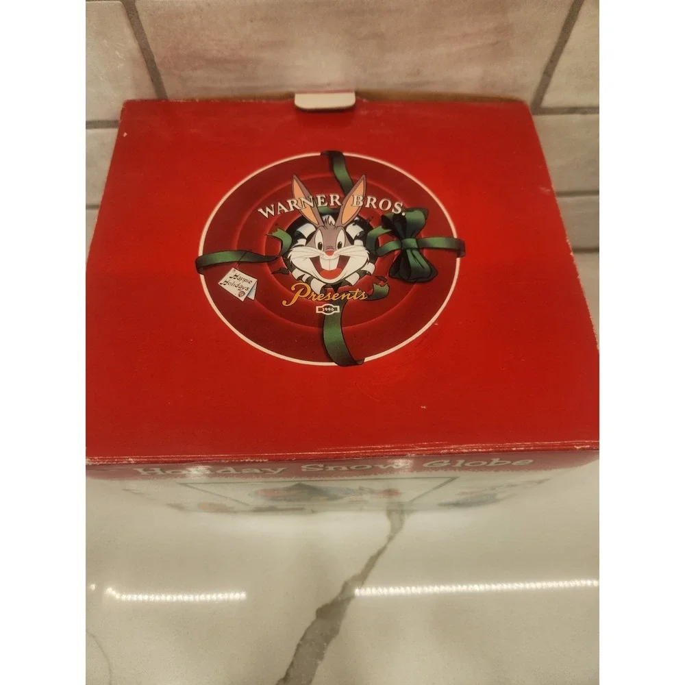 Vtg RareWarner Bros Looney Tunes‎ Bugs Bunny Tweety Gossimer Christmas Snowglobe